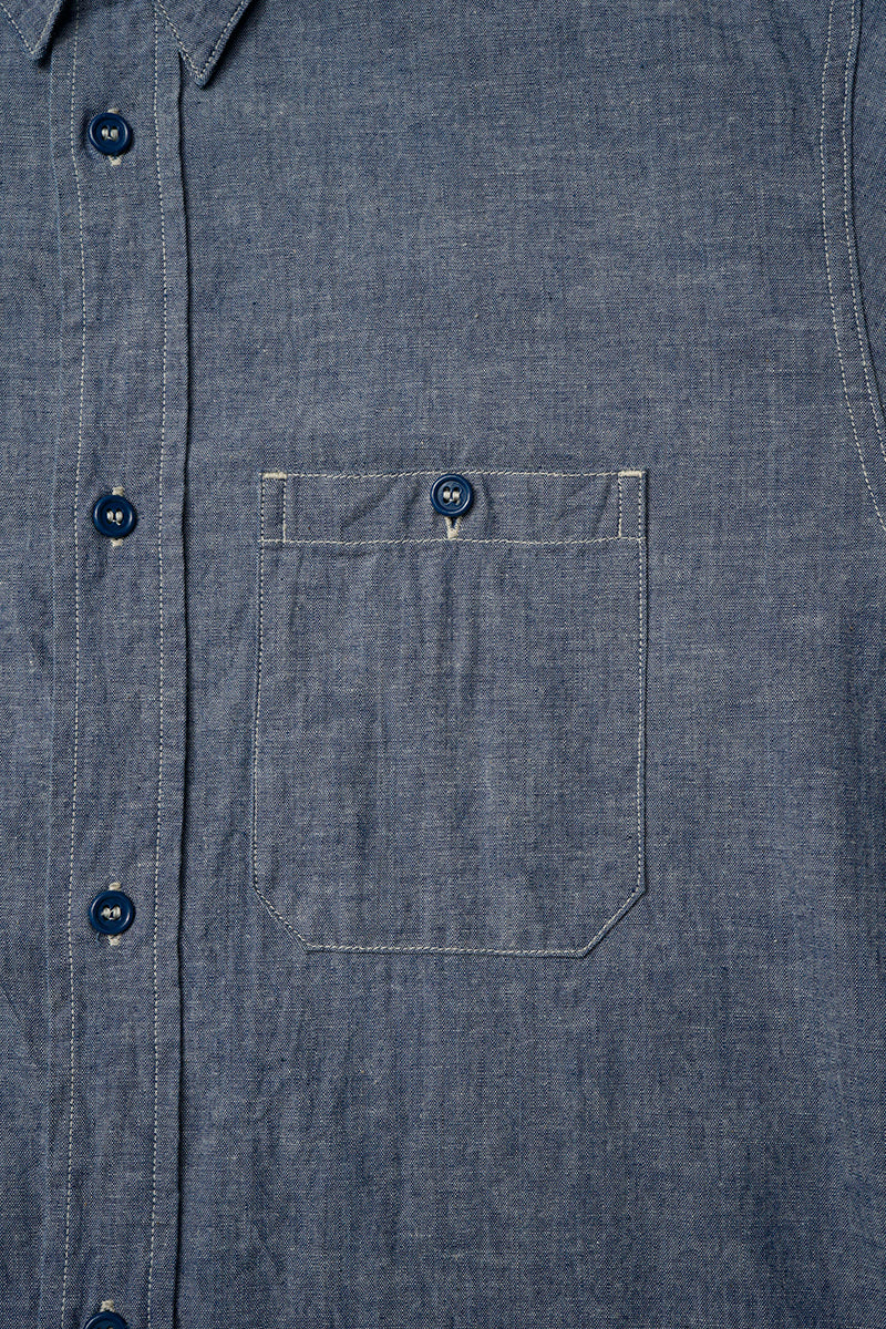 【ナイジェル・ケーボン】MAN / USネイビーシャツ - ダンガリー / US NAVY SHIRT - DUNGAREE