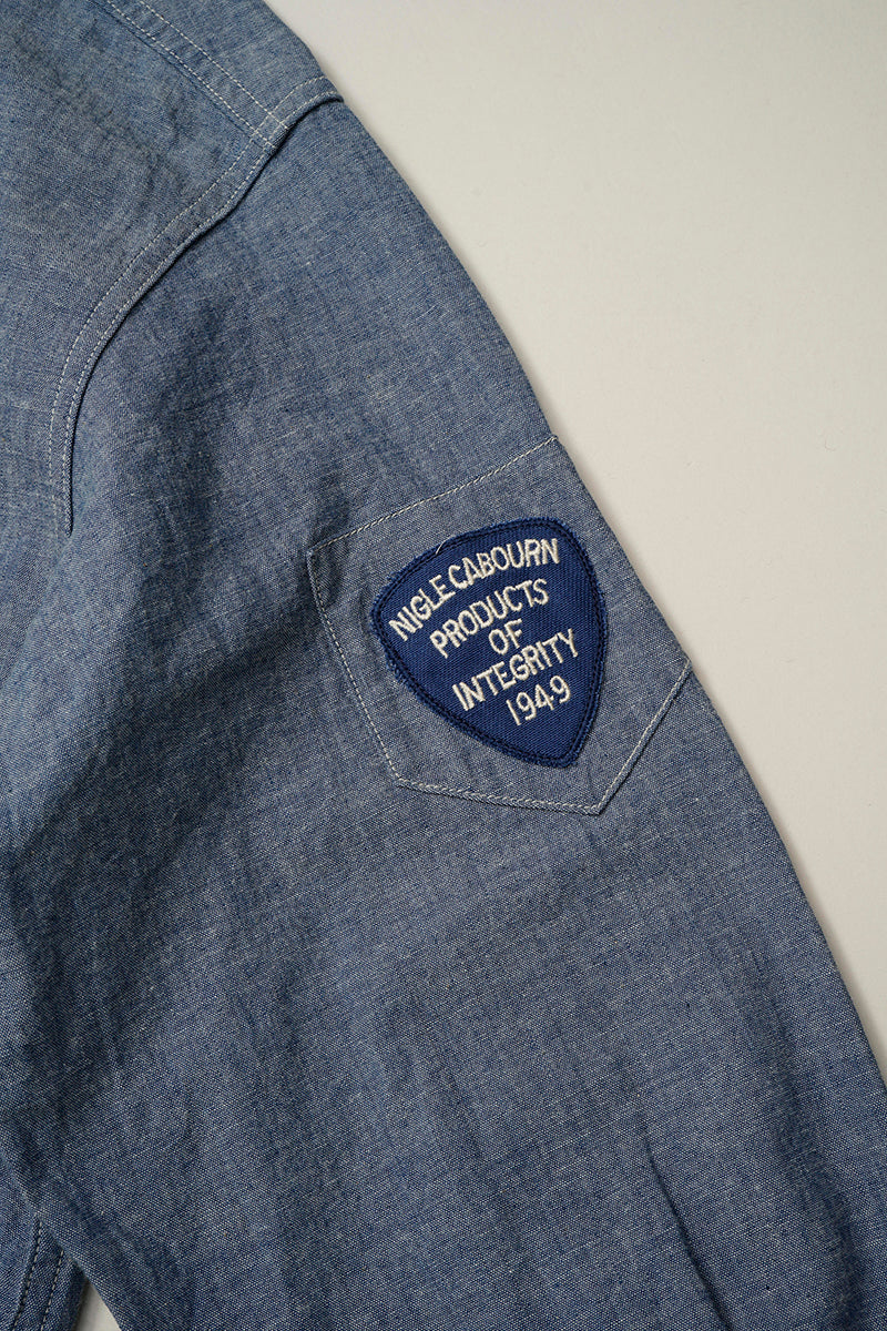 【ナイジェル・ケーボン】MAN / USネイビーシャツ - ダンガリー / US NAVY SHIRT - DUNGAREE