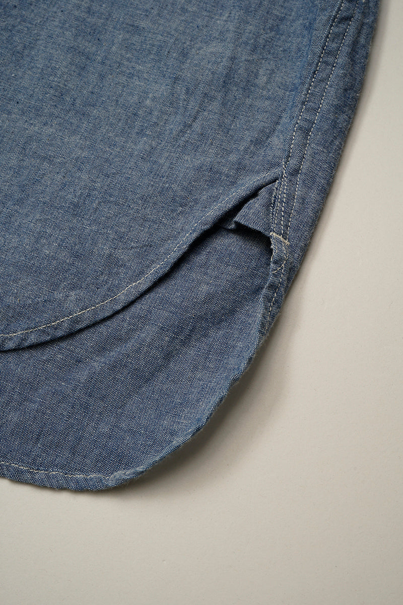 【ナイジェル・ケーボン】MAN / USネイビーシャツ - ダンガリー / US NAVY SHIRT - DUNGAREE
