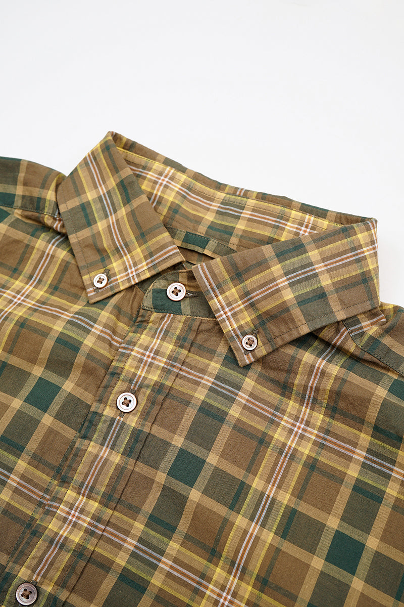 【ナイジェル・ケーボン】MAN / ブリティッシュオフィサーズシャツ - タイプ2 チェック / BRITISH OFFICERS SHIRT - TYPE2 CHECK