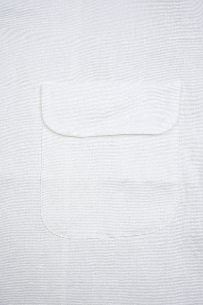【ナイジェル・ケーボン】MAN / オープンカラーシャツ - リネンツイル / OPEN COLLAR SHIRT - LINEN TWILL