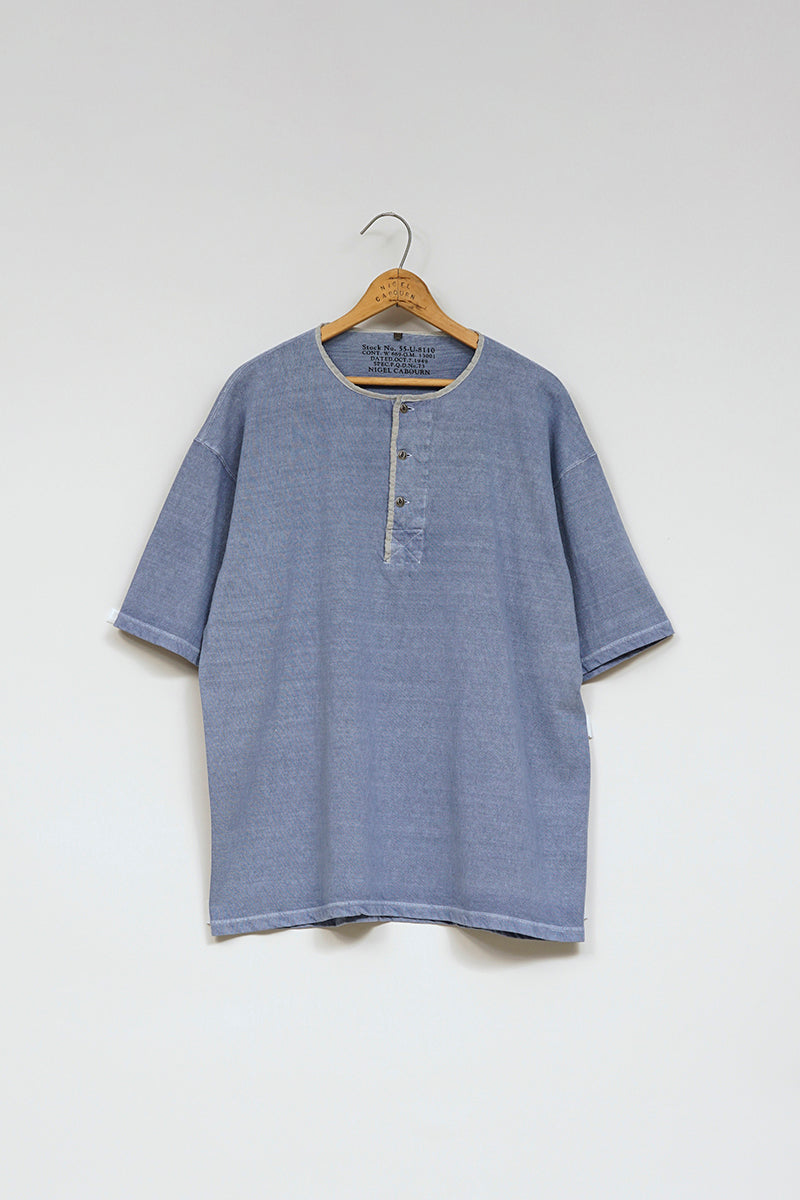 オンラインストア限定【ナイジェル・ケーボン】MAN / 50s ヘンリーネックシャツ - ピグメント / 50s HENLEY NECK SHIRT - PIGMENT