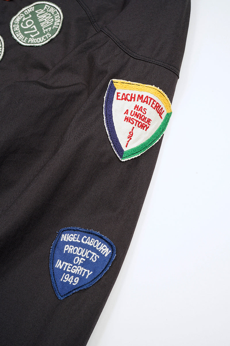 【ナイジェル・ケーボン】MAN / キャップスリーブワッペンジャケット - コットンナイロンピンオックス / CAPSLEEVE WAPPEN JACKET - COTTON NYLON PIN OX