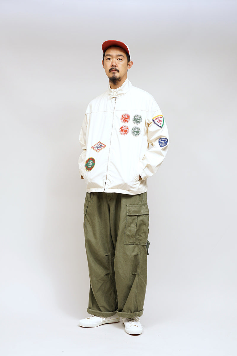 【ナイジェル・ケーボン】MAN / キャップスリーブワッペンジャケット - コットンナイロンピンオックス / CAPSLEEVE WAPPEN JACKET - COTTON NYLON PIN OX