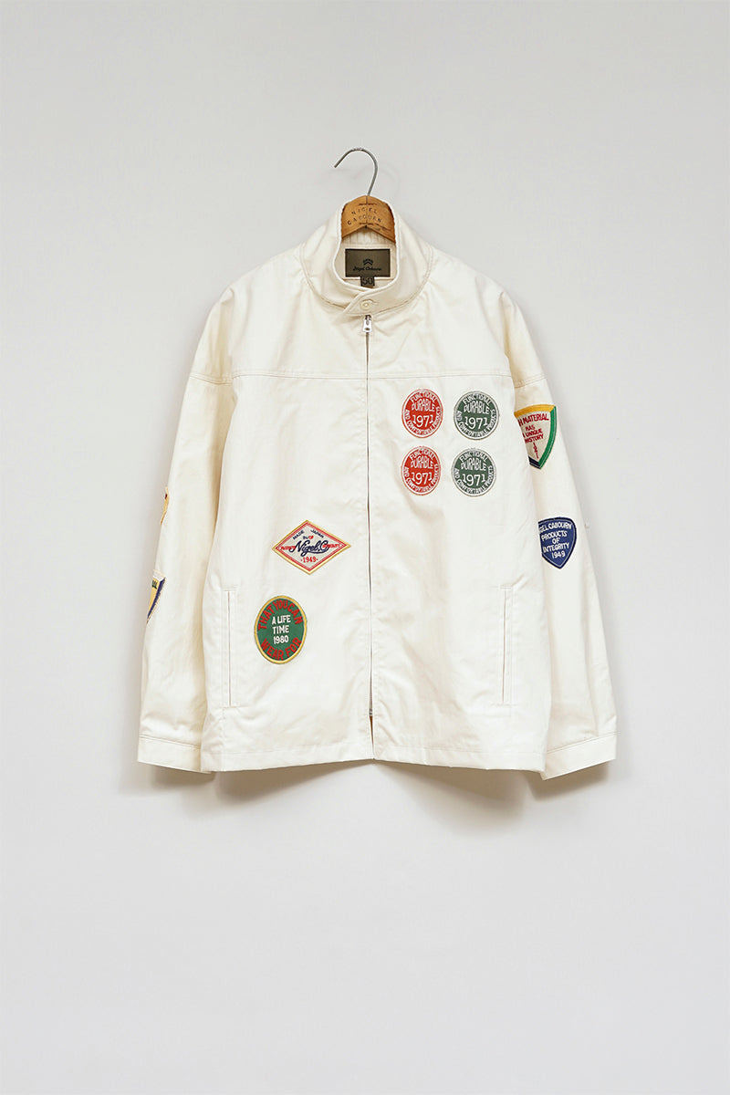 【ナイジェル・ケーボン】MAN / キャップスリーブワッペンジャケット - コットンナイロンピンオックス / CAPSLEEVE WAPPEN JACKET - COTTON NYLON PIN OX