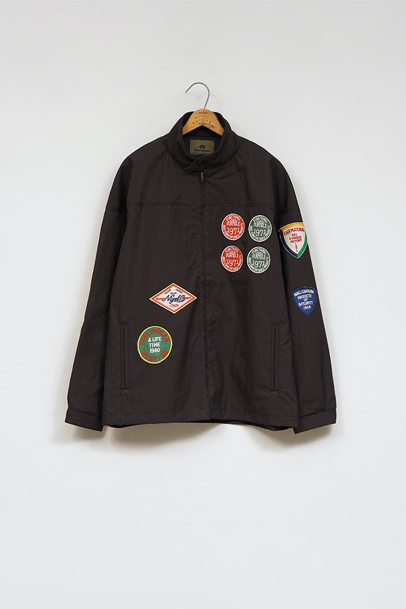 【ナイジェル・ケーボン】MAN / キャップスリーブワッペンジャケット - コットンナイロンピンオックス / CAPSLEEVE WAPPEN JACKET - COTTON NYLON PIN OX