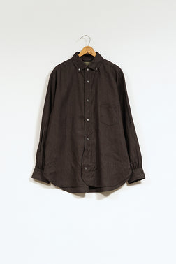 【ナイジェル・ケーボン】MAN / ブリティッシュオフィサーズシャツ - ヘンプホースクロス / BRITISH OFFICERS SHIRT - HEMPHORSE CLOTH