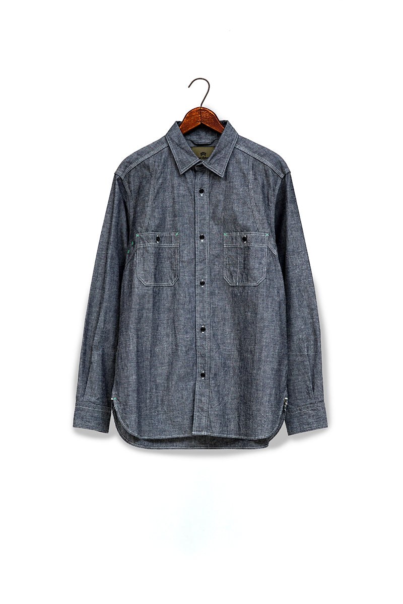 【日本製】 ナイジェルケーボン ニューメディカルシャツ アースカラー サイズ46 日本製】 ナイジェルケーボン ニューメディカルシャツ アース