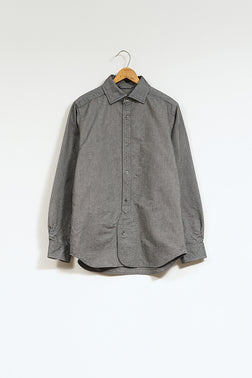 【ナイジェル・ケーボン】MAN / ブリティッシュオフィサーズシャツ - ブラック / BRITISH OFFICERS SHIRT - BLACK