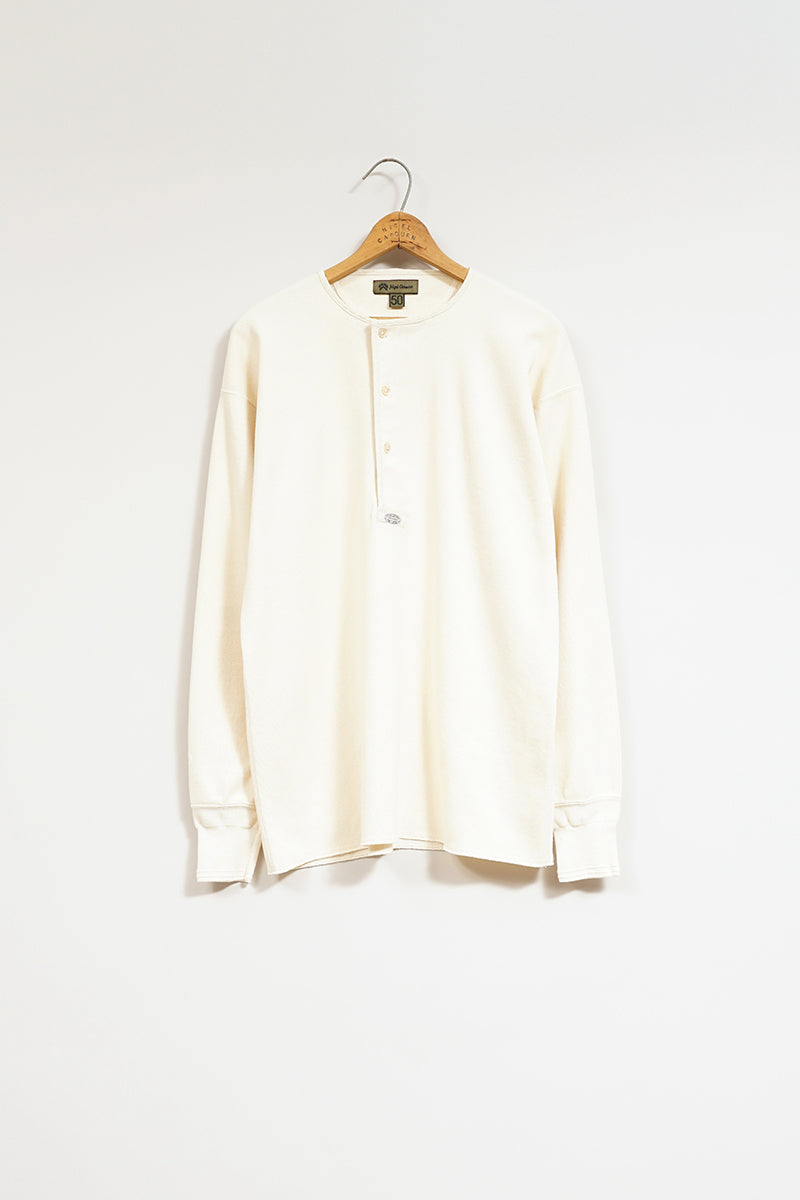 【ナイジェル・ケーボン】MAN / 40sヘンリーロングスリーブ - コットンキャンディーウール / 40s HENRY LONG SLEEVE - COTTONCANDY WOOL