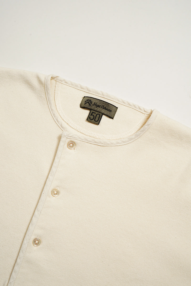 【ナイジェル・ケーボン】MAN / 40sヘンリーロングスリーブ - コットンキャンディーウール / 40s HENRY LONG SLEEVE - COTTONCANDY WOOL