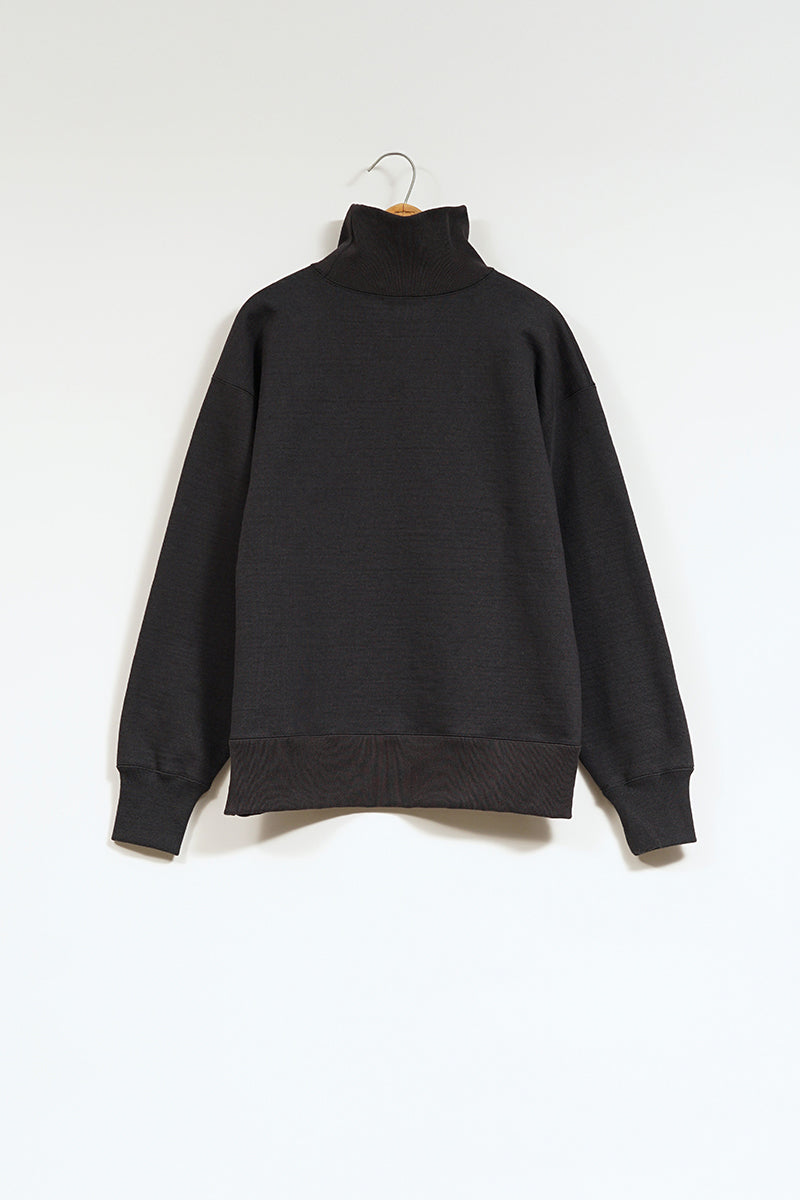 【ナイジェル・ケーボン】MAN / ハイネックスウェットシャツ - ブラック / HIGH NECK SWEAT SHIRT - BLACK