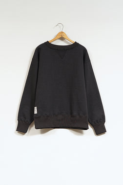 【ナイジェル・ケーボン】MAN / 50s クルーネック - 20.5オンスブラック / 50s CREW NECK - 20.5oz BLACK