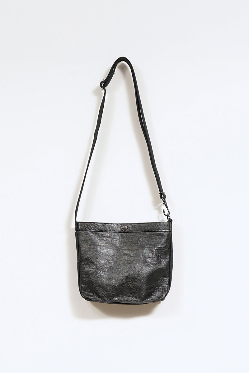 Nigel Cabourn 黒 レザー ケース ナイジェル・ケーボン】MAN / マガジンバッグ - コアレザー / MAGAZINE