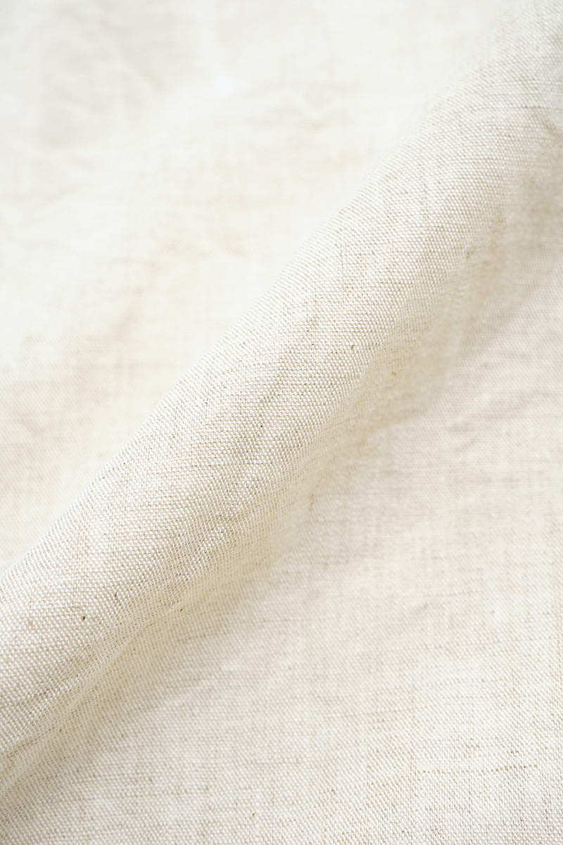 【ナイジェル・ケーボン】WOMAN / ギャザーカラーブラウス -コットンリネン / GATHER COLLAR BLOUSE C/L