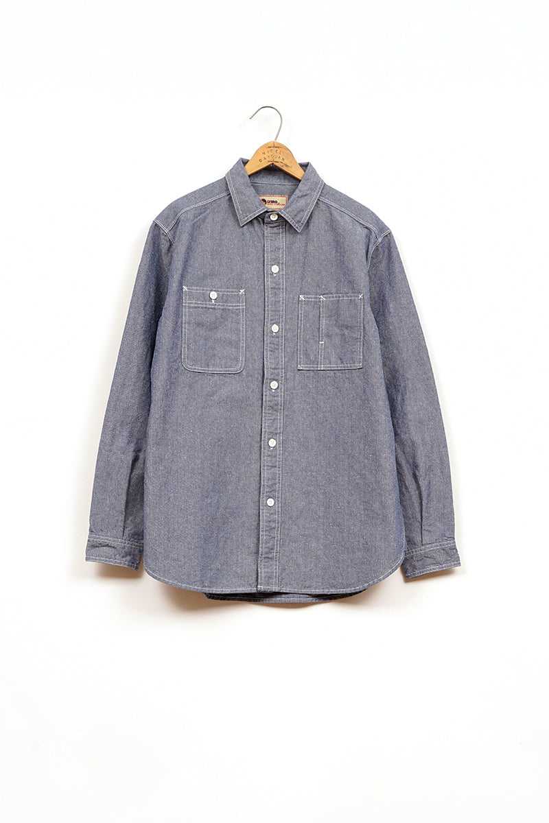 【ナイジェル・ケーボン】UNISEX / シャンブレーシャツ / SH01 CHAMBRAY SHIRT