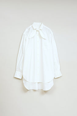 【ナイジェル・ケーボン】WOMAN / ボウタイ ブラウス - コットンツイル / BOW TIE BLOUSE COTTON TWILL