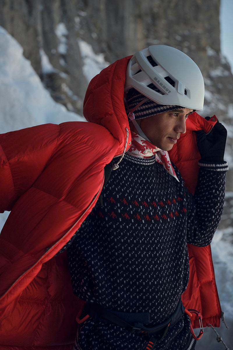 【ナイジェル・ケーボン】MAN / ナイジェル・ケーボン × マムート - ウールミッドレイヤーセーター / Nigel Cabourn x MAMMUT - WOOL ML SWEATER