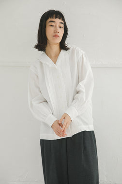 【ナイジェル・ケーボン】WOMAN / マリンブラウス -コットンリネン / MARINE BLOUSE C/L