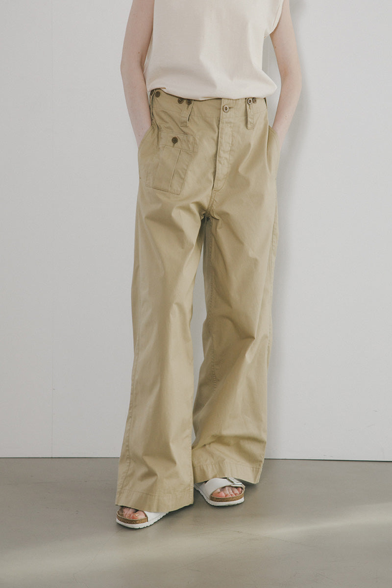本日限定値下げ！ ナイジェルケーボン　バトルドレスモディファイドパンツ　カーキ Nigel Cabourn ナイジェルケーボン 50s 2タック バトルドレス