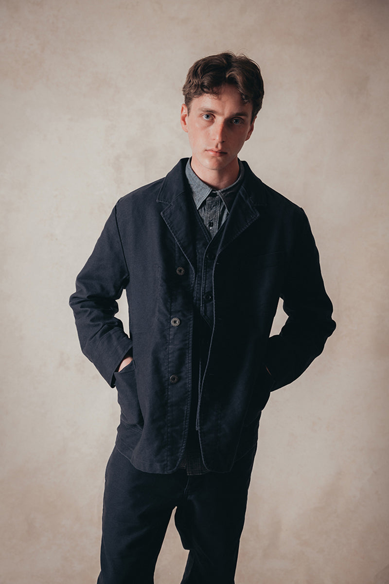 【ナイジェル・ケーボン】UNISEX / ワークスーツジャケット - モールスキン / JK03-M WORK SUIT JACKET - MOLESKIN