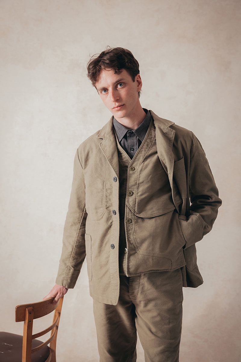 【ナイジェル・ケーボン】MAN / ワークベスト - モールスキン / V01-M WORK VEST - MOLESKIN