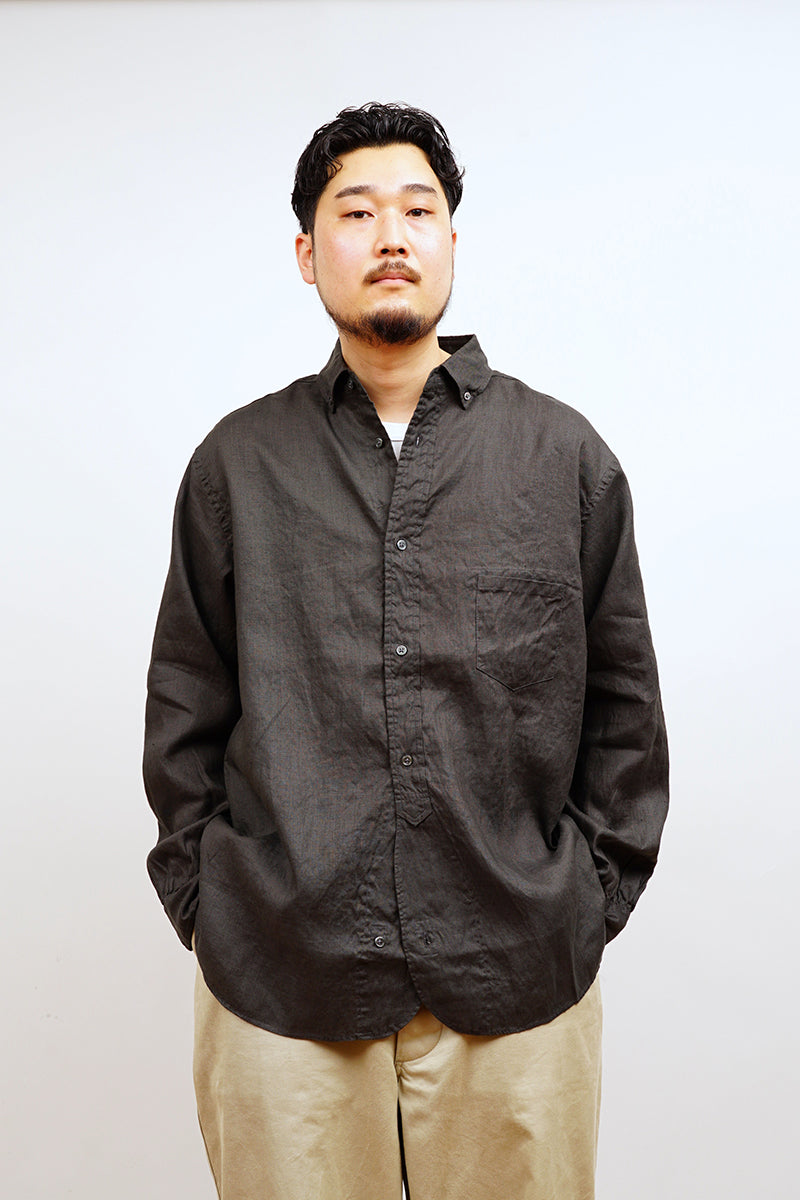 【ナイジェル・ケーボン】MAN / ブリティッシュオフィサーズシャツ - タイプ2 ヘンプ / BRITISH OFFICERS SHIRT - TYPE2 HEMP