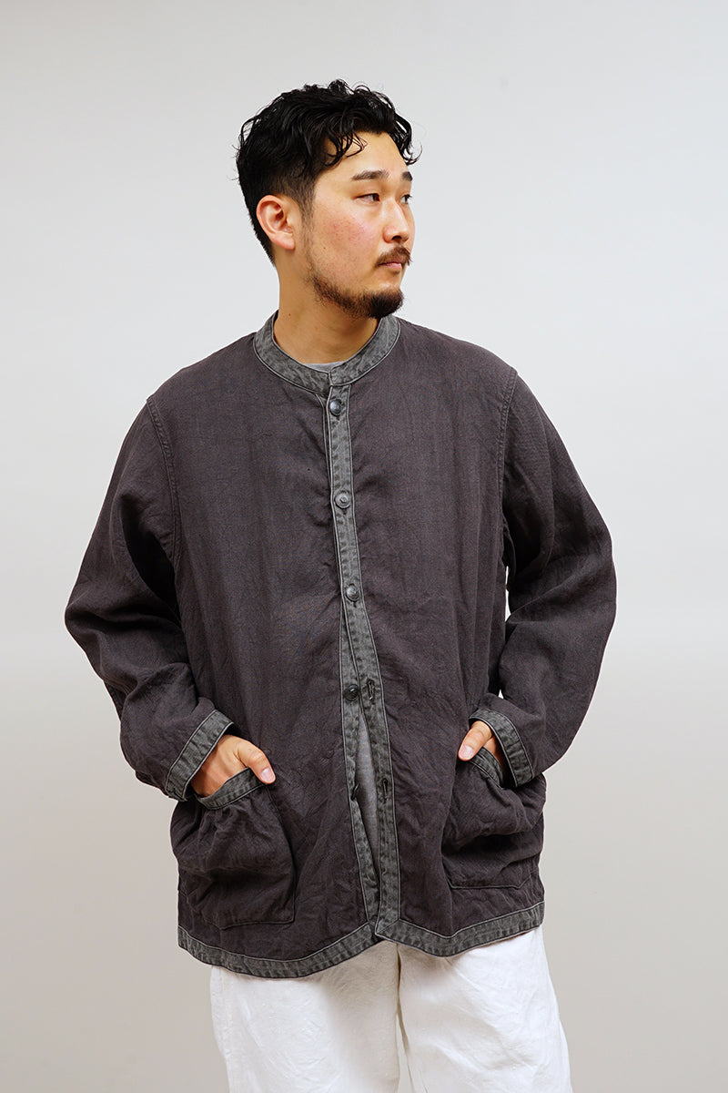 【ナイジェル・ケーボン】MAN / フレンチワークジャケット - リネンピンオックス / FRENCH WORK JACKET - LINEN PIN OX