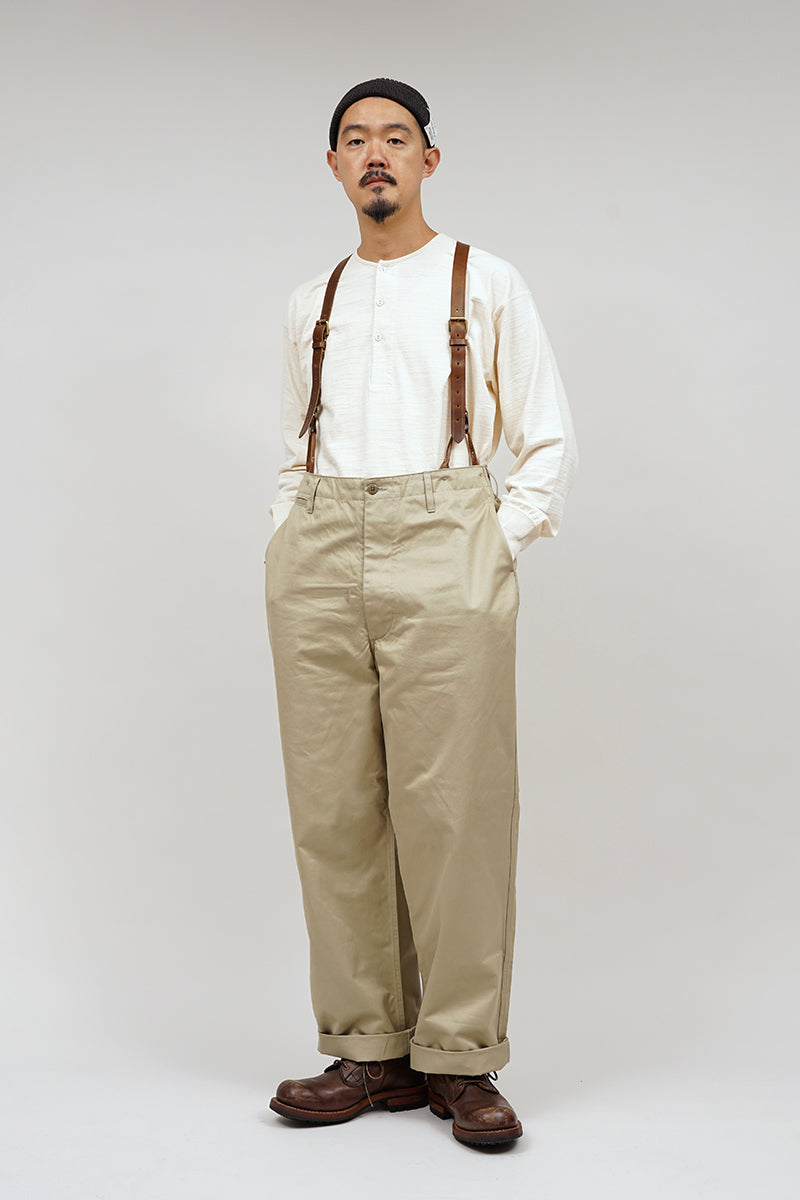 【ナイジェル・ケーボン】MAN / レザーサスペンダー - ピートレーベル / LEATHER SUSPENDER - PEAT LABEL