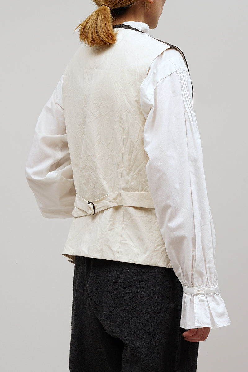 【ナイジェル・ケーボン】WOMAN / ラーギッシュベスト - ヘンプツイル / LARGISH VEST - HEMP TWILL