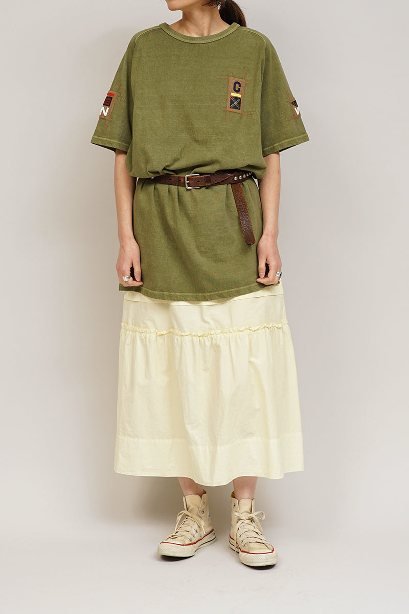 【ナイジェル・ケーボン】WOMAN / バッジロングTシャツ / BADGES LONG T-SHIRT