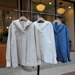 《吉祥寺 / オンライン限定販売》MARINE BLOUSE - IVORY