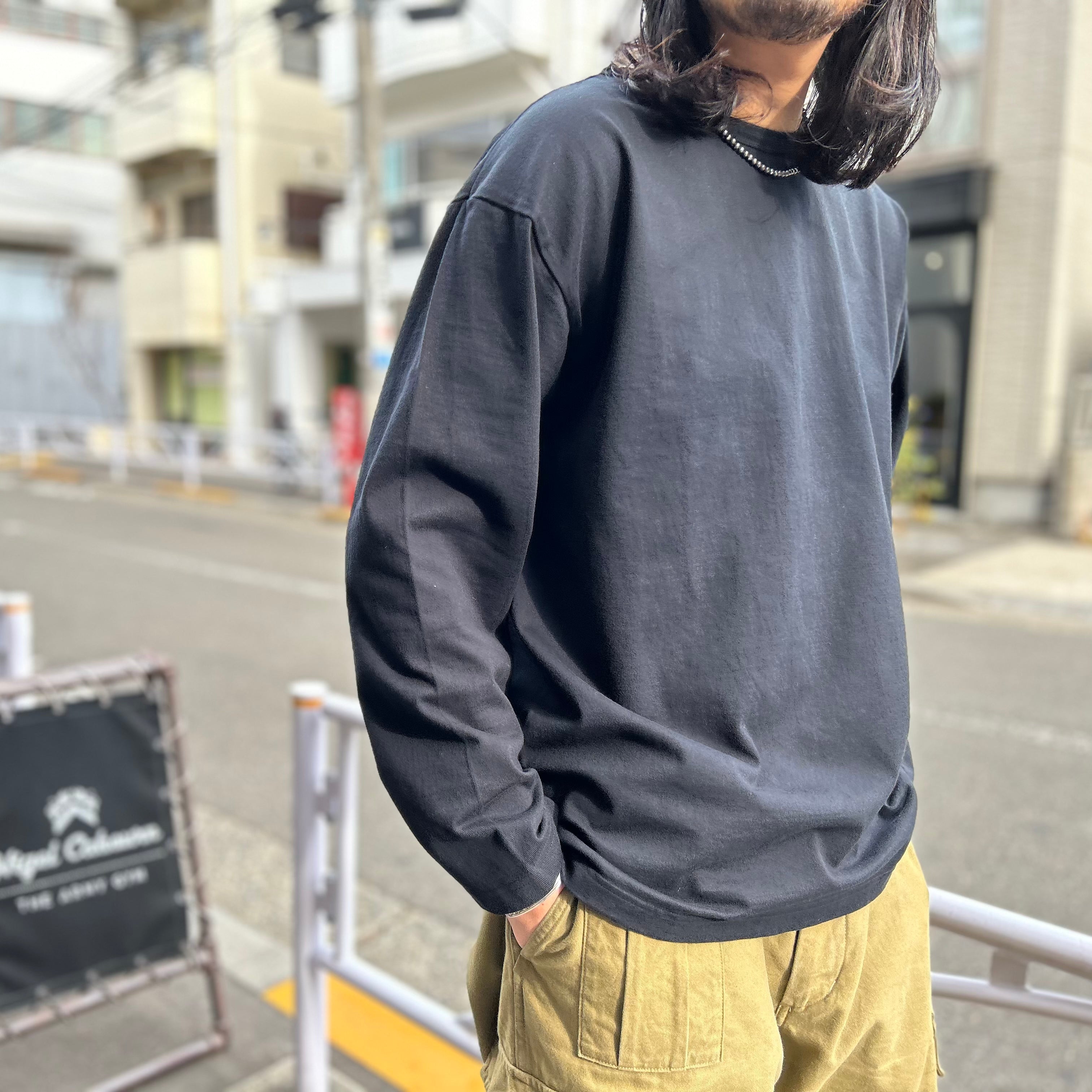 《 待望のBlack 》9.5oz 40s USMC LONG SLEEVE SHIRT ...