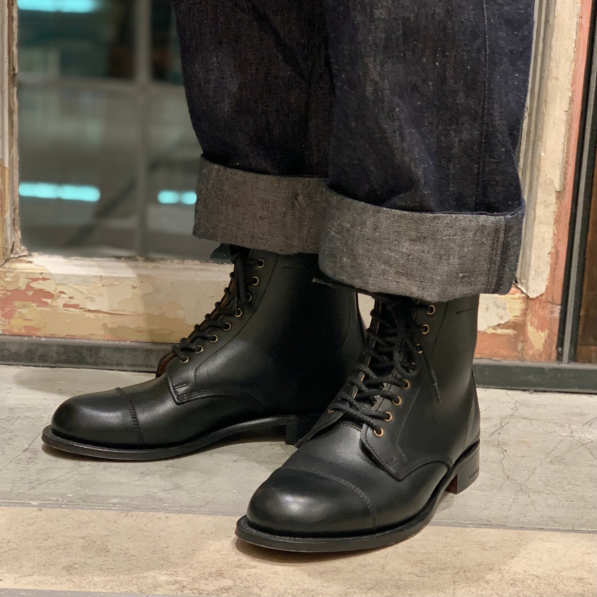NZ 8 Hole Boot - Nigel Cabourn × Tricker