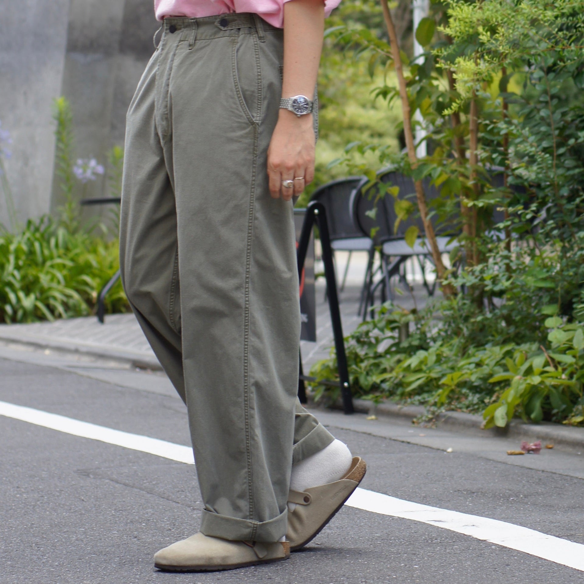 カーゴポケットのない軍パン》M43 MODIFY MIX - PIGMENT COTTON NYLON 