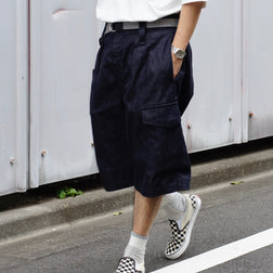 《今季のショーツと言えばこれ》BATTLE DRESS SHORT - 10oz DENIM