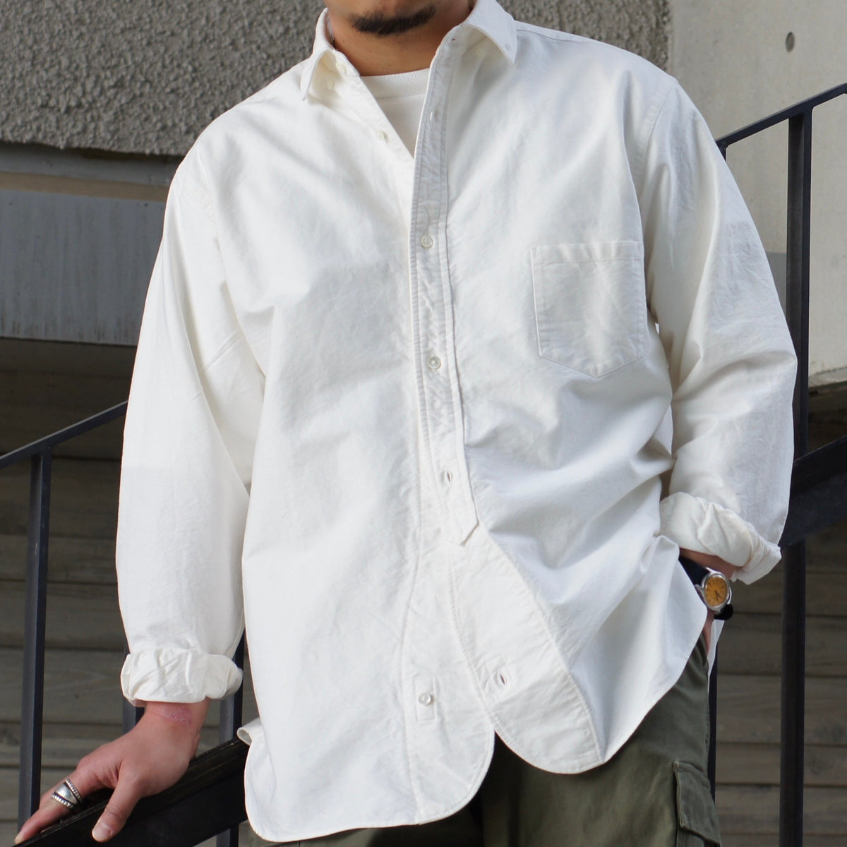 定番の新境地》BRITISH OFFICERS SHIRT - TYPE2 OX – ナイジェル 
