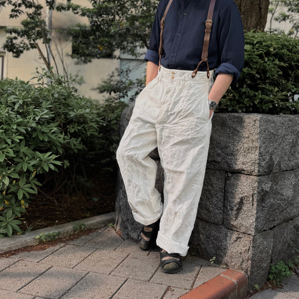 これからの時期に履きたくなる色》FRENCH WORK PANT HEMP CANVAS 