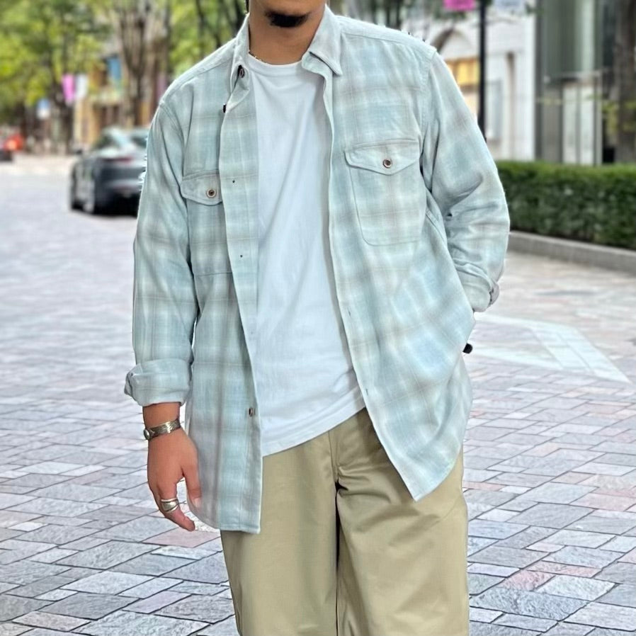 2024AW ナイジェル・ケーボン ターカイシャツ - オンブレフランネル 今シーズン大注目の》THARKAY SHIRT-OMBRE FLANNEL – ナイジェル