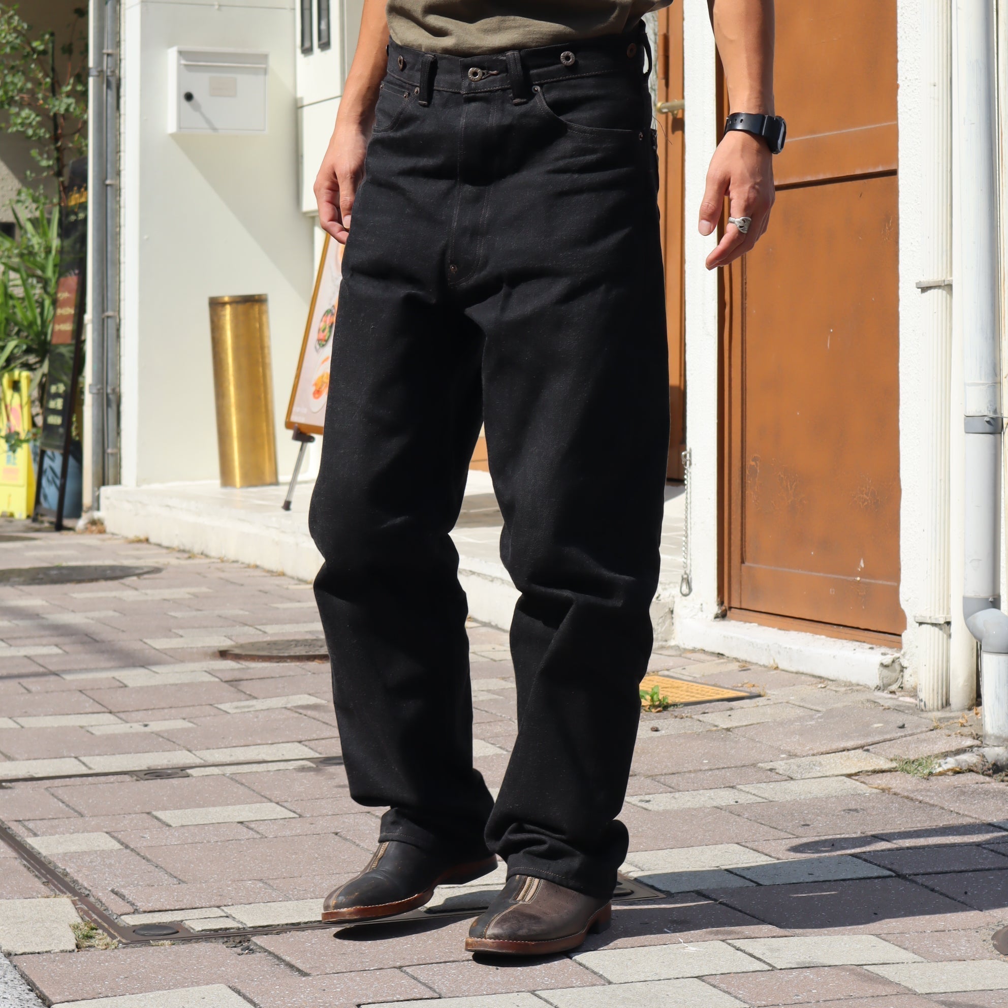 夏こそ履き込みたい》RAILMAN DENIM PANT - BLACK DENIM – ナイジェル