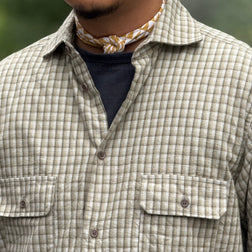 《大人の為のロングスリーブシャツ》GRANDPA SHIRT - CHECK