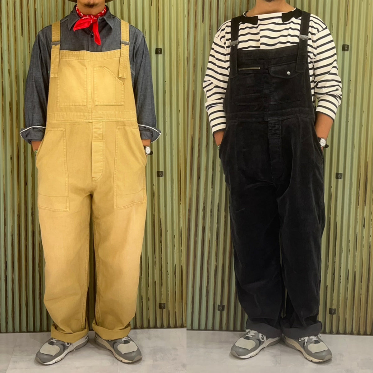 AW23 LYBRO COLLECTION》LYBRO DUNGAREE-CORDUROY&CANVAS – ナイジェル 
