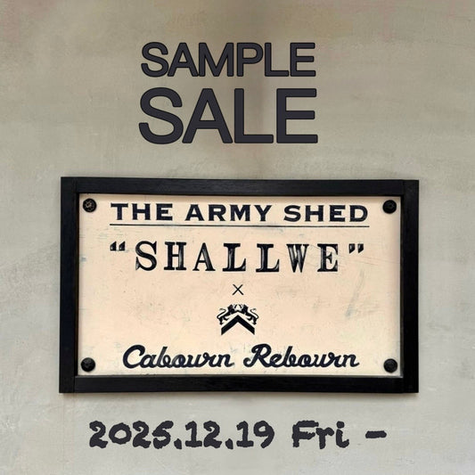 《SAMPLE ITEM》入荷のお知らせ