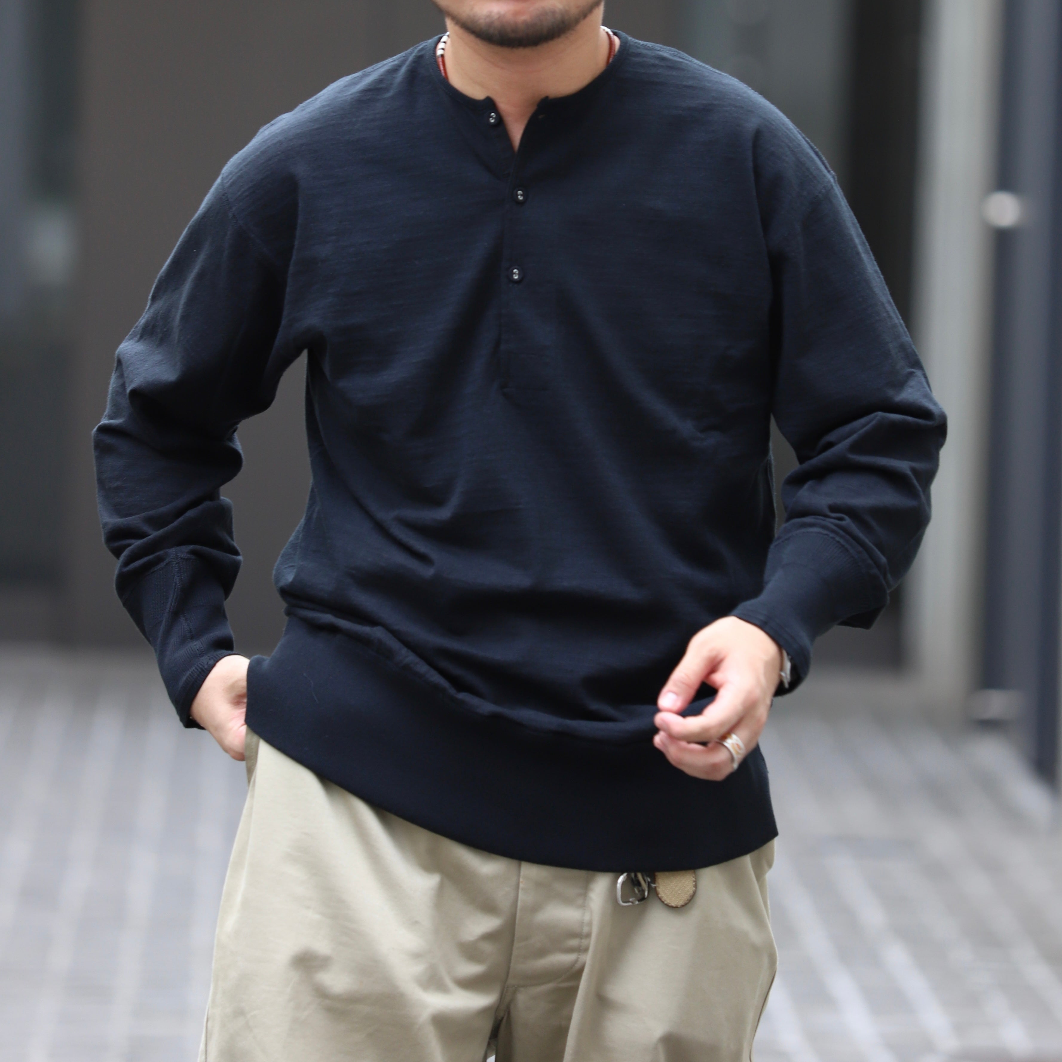 クラシックなピースの再入荷》50's HENLEY NECK SHIRT – ナイジェル