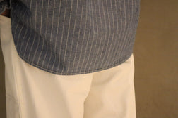 《 夏に着る貴重なワークウェアの世界観 》/ US NAVY SHIRT - WABASH DUNGAREE