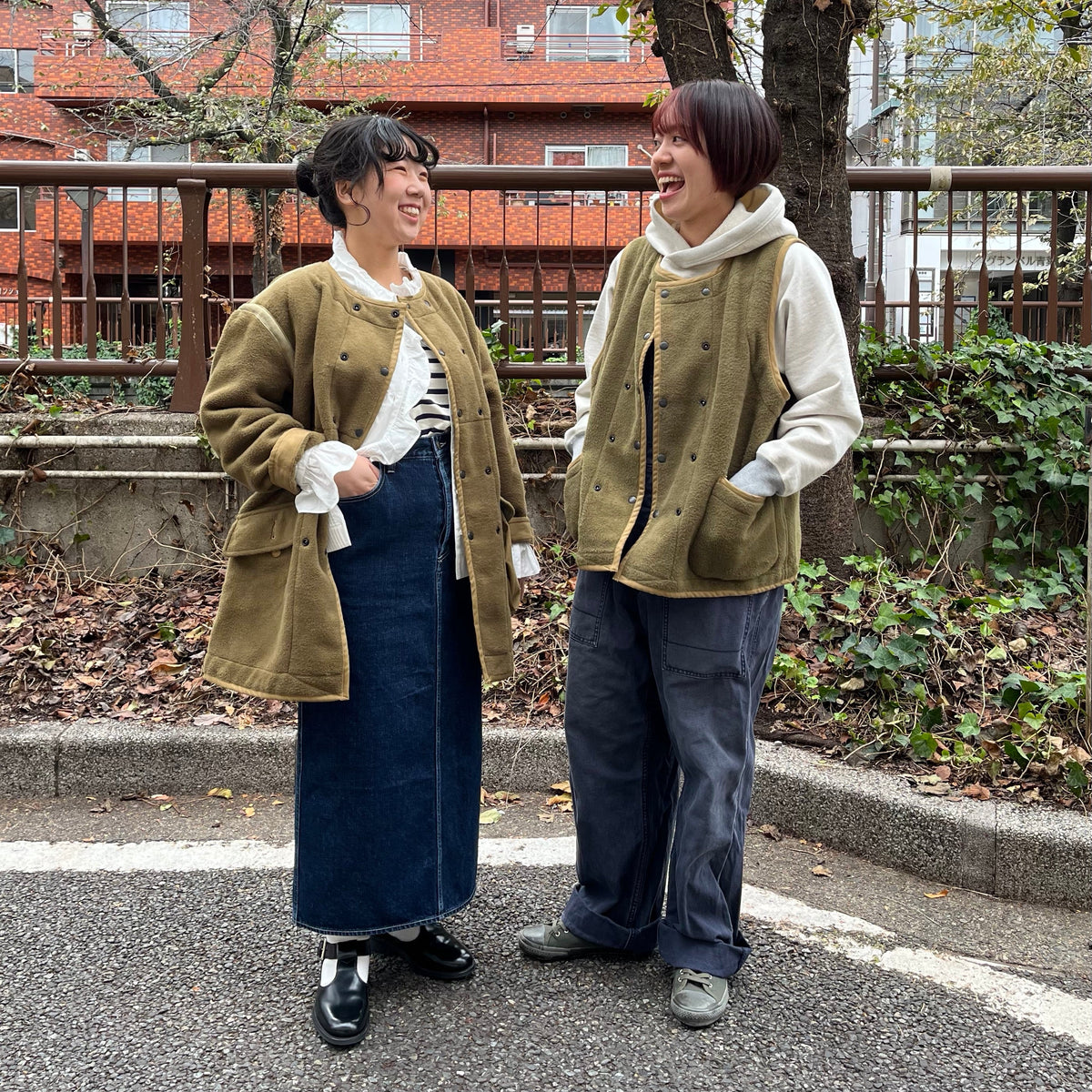ブランケットを羽織る》LINER VEST ＆ LINER JACKET – ナイジェル 