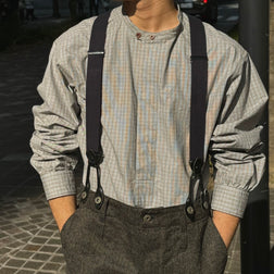 《SHIRTに彩りを》FARMER PULL OVER SHIRT - CHECK