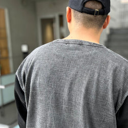 《細部に拘りが光るベースボールシャツ》BASEBALL T-SHIRT PIGMENT