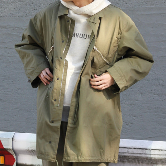 《米国軍と英国軍の折衷》50s SHELL COAT - COTTON NYLON PIN OX