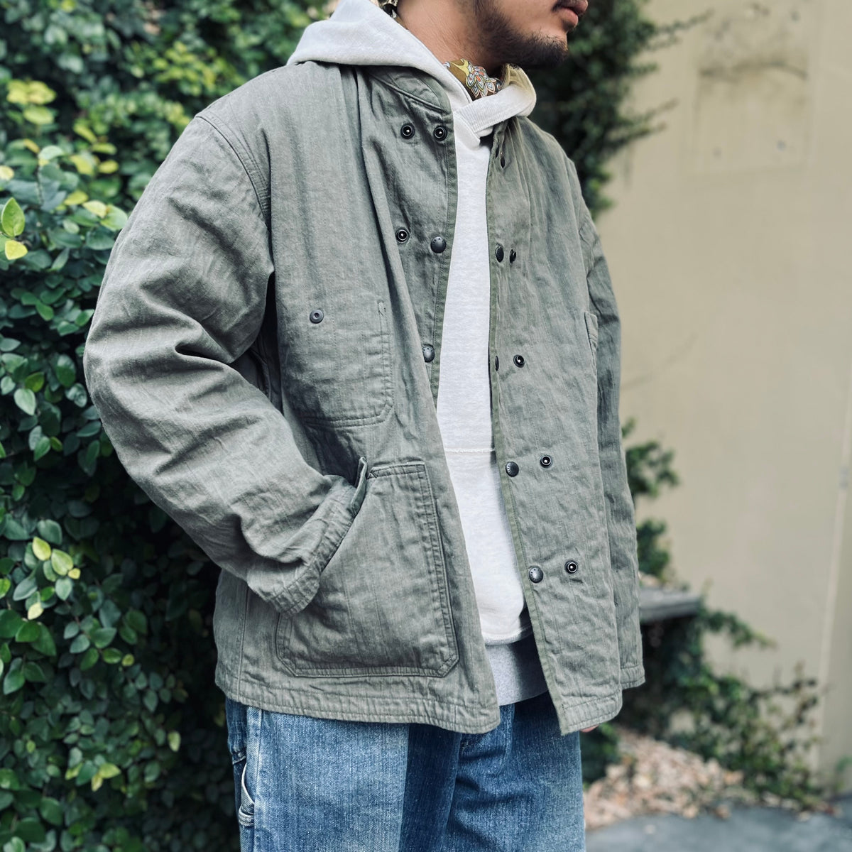 海兵隊の名作を折衷品に》USMC JACKET STRIPE QUILT – ナイジェル 